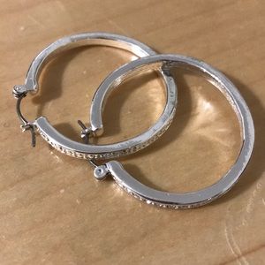 AVON: Earrings Silver & crystal